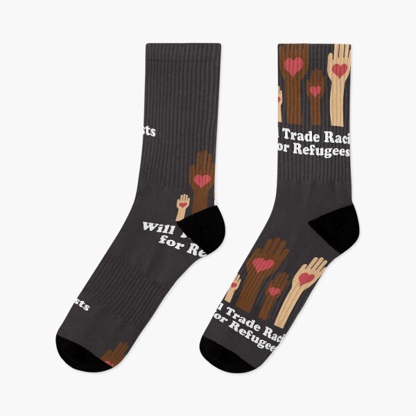 Item preview, Will Trade Racists for Refugees Human Rights  designed and sold by catchyology.