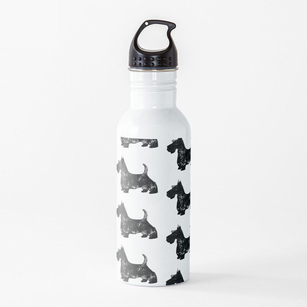 Scottish Terrier Silhouette  Water Bottle