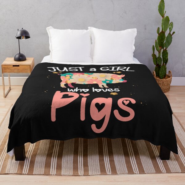Item preview, Just A Girl Who Loves Pigs Cute Flower Piggy Oink designed and sold by Ngan-Jasmine.