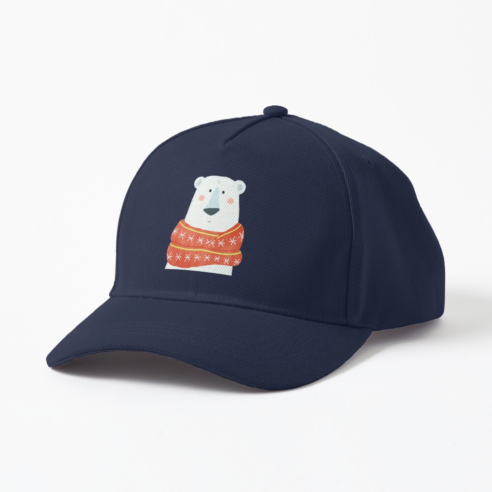 Polar Bear with scarf Cap