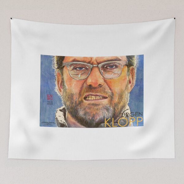 Item preview, Jurgen Klopp - Liverpool FC - Hand Drawn Portrait (KLOPP004) designed and sold by TheKopArtStudio.