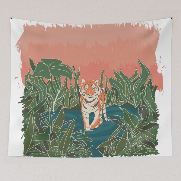 Item preview, jungle tiger designed and sold by Kara J. Ammon.