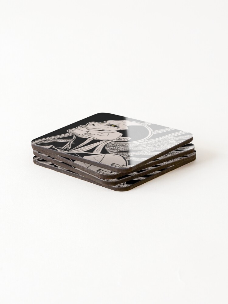 Thumbnail 4 of 5, Coasters (Set of 4), Android designed and sold by Skawly.