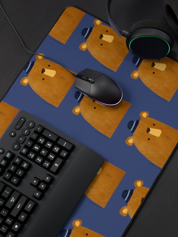 Alternate view of Bear with Hat Mouse Pad