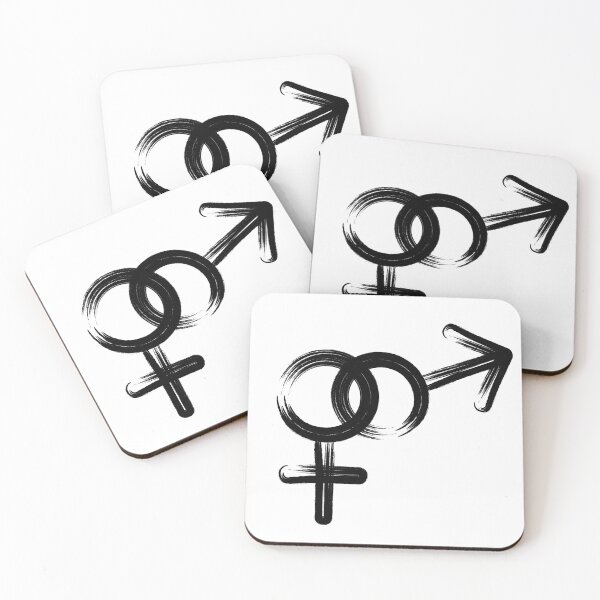Item preview, female and male sex gender symbol designed and sold by Sya Prints.