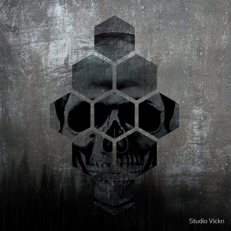 "Skull texture" by studioVII | Redbubble