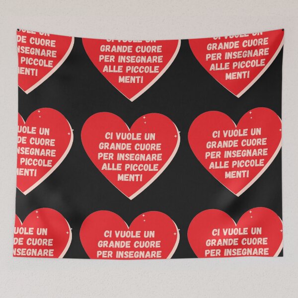 Item preview, Ci vuole un grande cuore per insegnare alle piccole menti designed and sold by omaeth303.