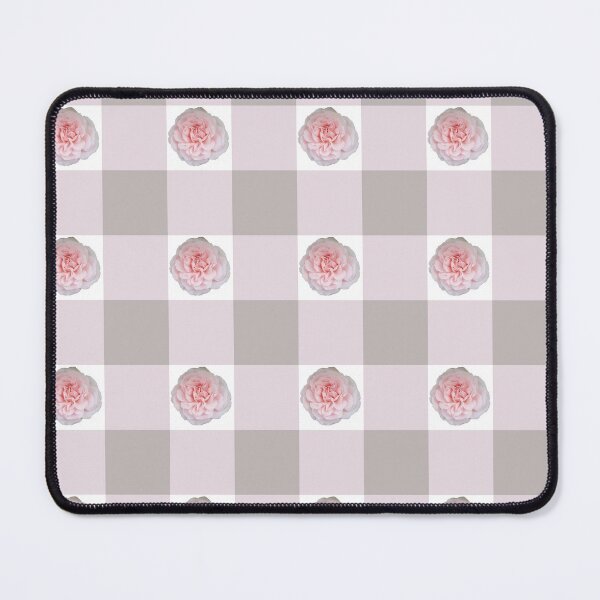 Item preview, Pink and grey checkered rose gingham pattern designed and sold by Steph-draws.
