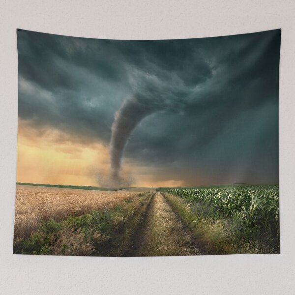 Item preview, Tornado Over Farm Field designed and sold by NoSpecialShop.