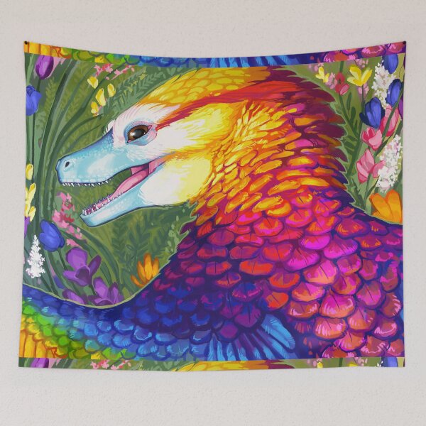 Item preview, Rainbow Pride Dinosaur designed and sold by thoughtsupnorth.