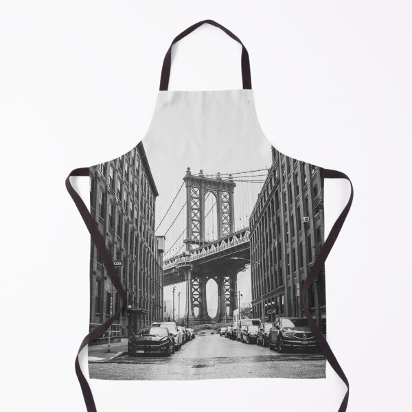 Item preview, New York Streets, Streets, New York, Brooklyn Bridge, Black and White designed and sold by Magic Love Art Print.