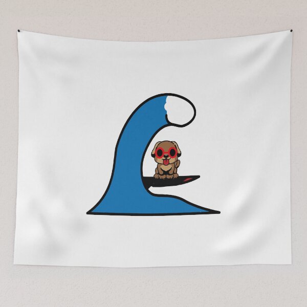 Item preview, Dog On Surfboard designed and sold by bahicharafe.