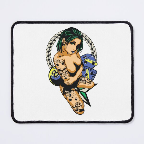 Item preview, 8 Ball Pool & Craps - Tattoo Girl designed and sold by artorno.