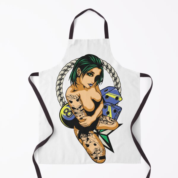 Item preview, 8 Ball Pool & Craps - Tattoo Girl designed and sold by artorno.