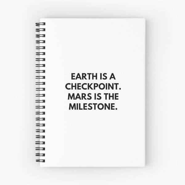 Item preview, Earth is a checkpoint. Mars is the milestone. designed and sold by orbsight.