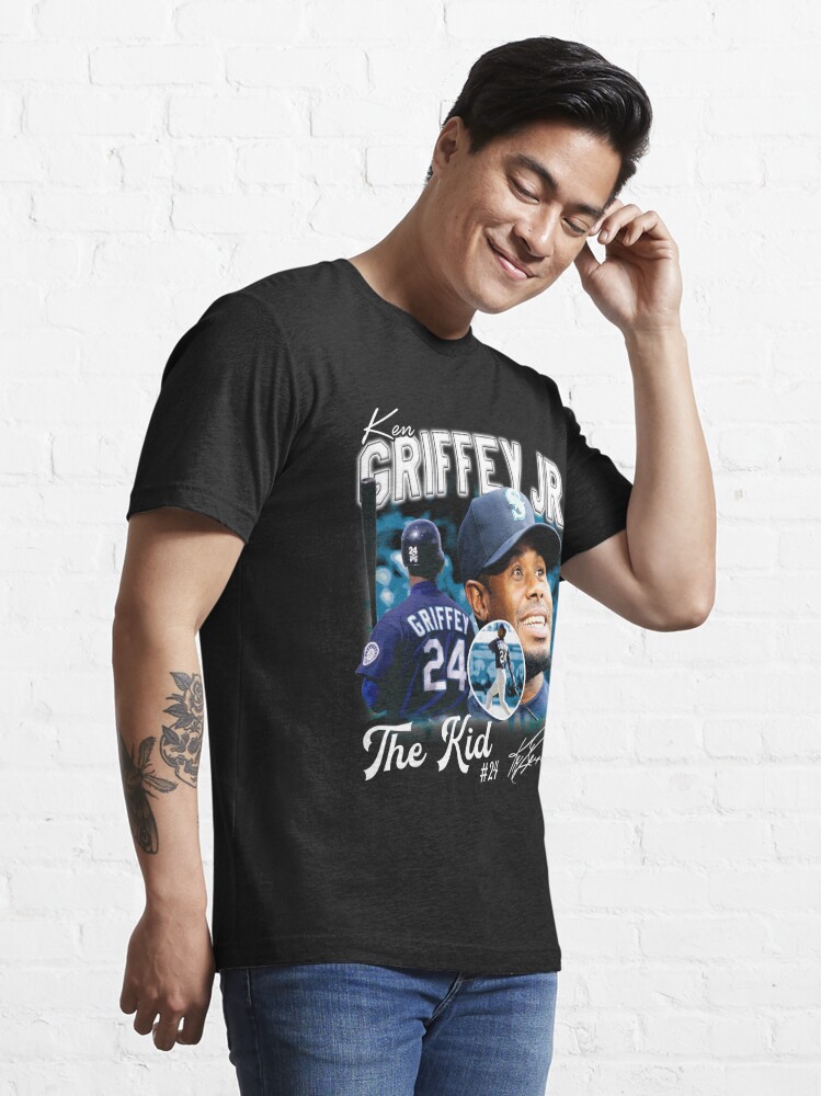 Ken Griffey Jr The Kid Baseball Vintage Signature Perfect Gift For Baseball  Lovers Essential T-Shirt for Sale by georgiyigsub