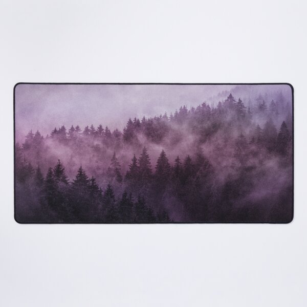 Vista previa del artículo con la obra «Excuse Me, I'm Lost // Laid Back In A Romantasy Moody Wilderness Dream Forest With Cascadia Trees Covered In Magic Fog », diseñado y vendido por Tordis Kayma.