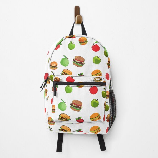 Item preview, Apple and burger pattern designed and sold by YuneDesigns.