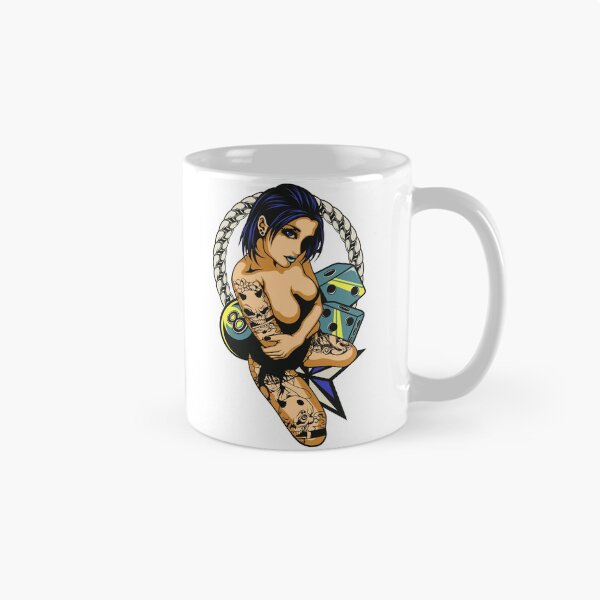 Item preview, 8 Ball Pool & Craps - Tattoo Girl Blue designed and sold by artorno.