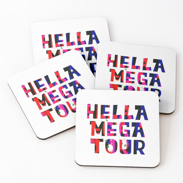 Item preview, trendy hella mega tour 2021 neon print designed and sold by Harshler-Art.