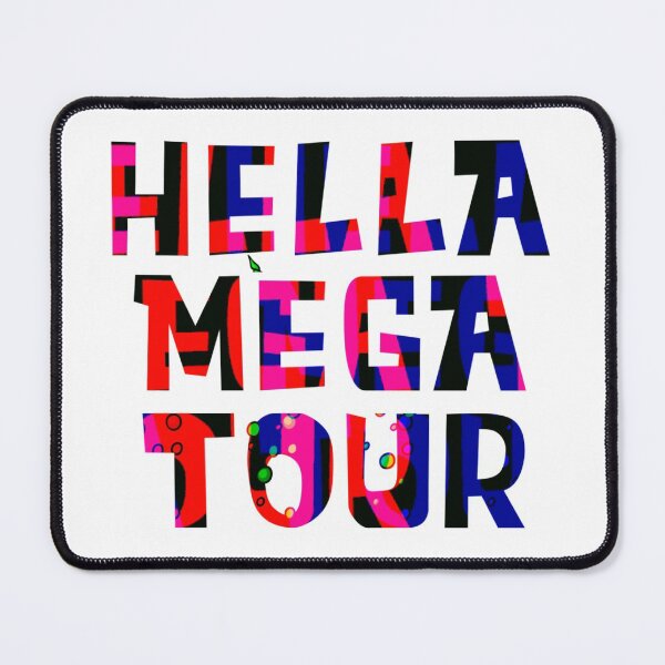 Item preview, trendy hella mega tour 2021 neon print designed and sold by Harshler-Art.