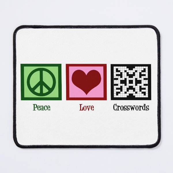 Item preview, Peace Love Crossword Puzzles designed and sold by Epic Love Designs.