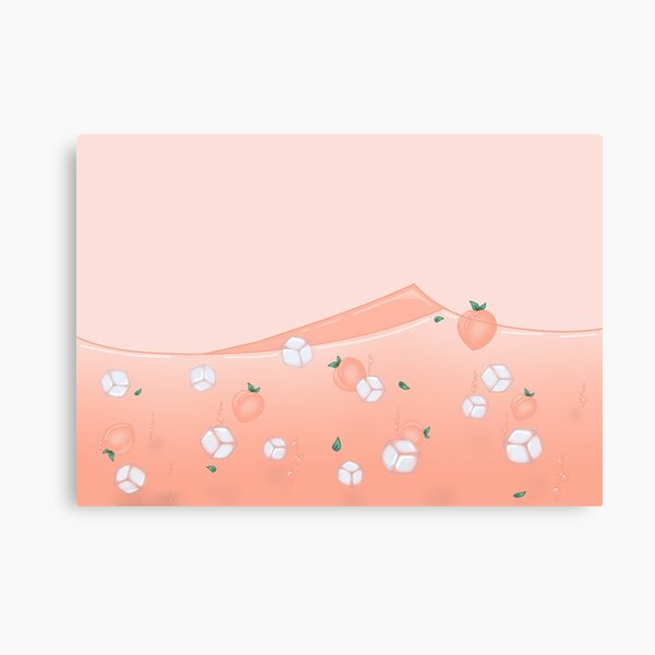 Peach Water Canvas Print