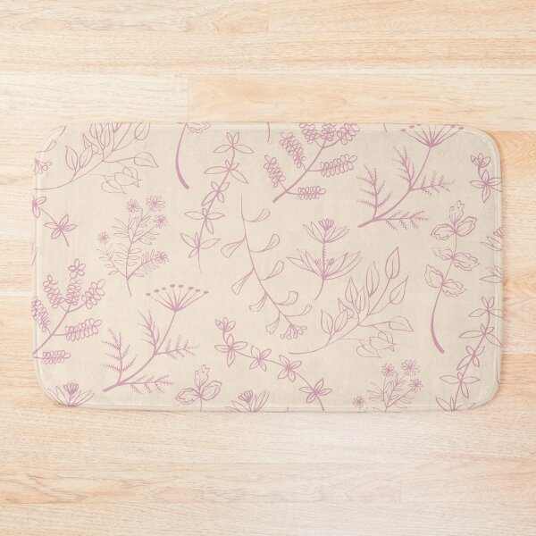 Item preview, Copy of Pink decorative twigs, flowers and leaves pattern designed and sold by Olga Lashko.