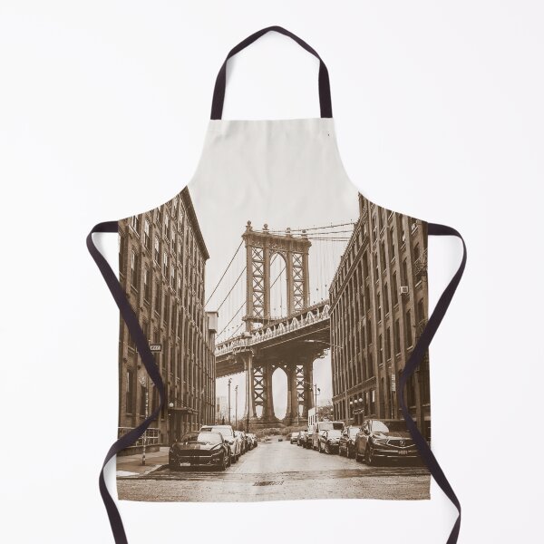 Item preview, Brooklyn Bridge, New York Streets, Streets, New York, Sepia designed and sold by Magic Love Art Print.
