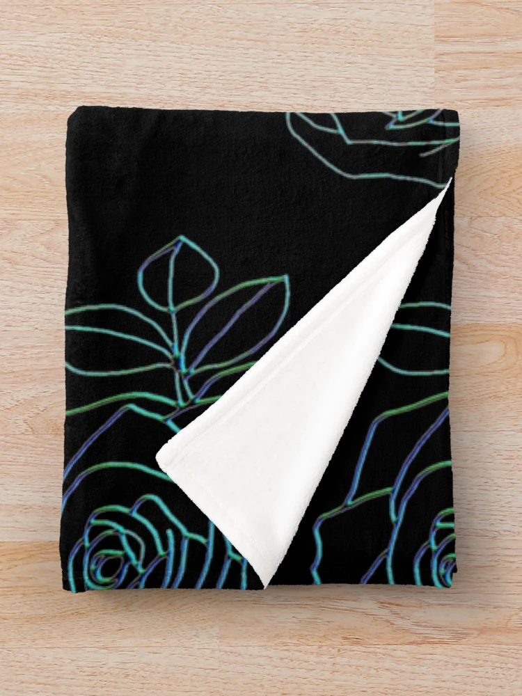 Thumbnail 3 of 6, Throw Blanket, Halsey Roses designed and sold by UnityHorizon.