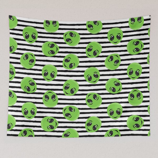 Item preview, Cute Aliens - black stripes designed and sold by littlearrow.