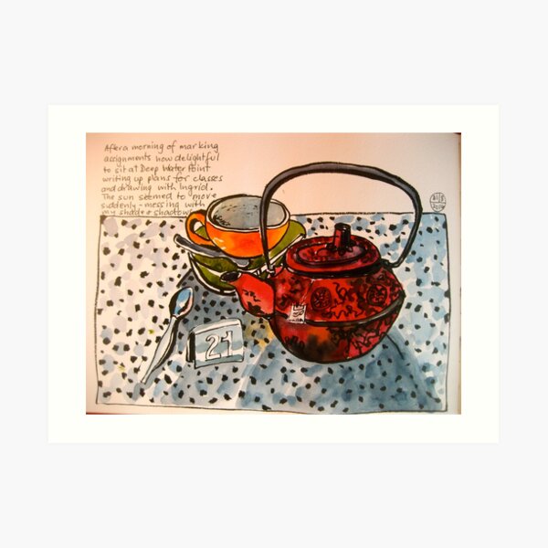 an empty cup Art Print