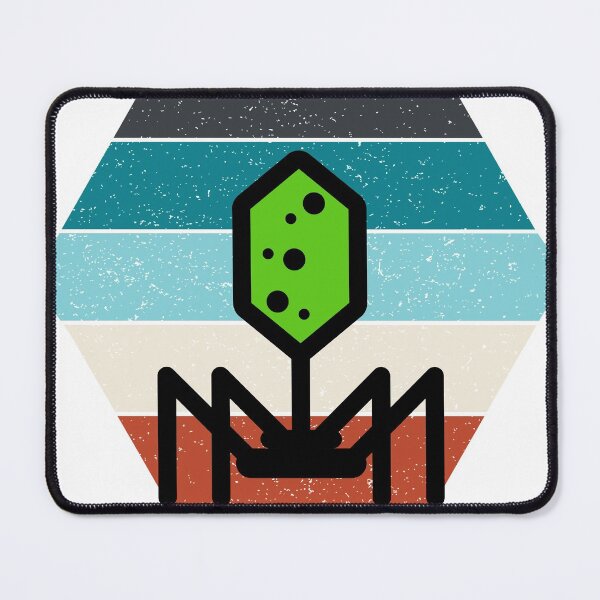 Item preview, HEXAGON RETRO VINTAGE TEXTURED SUNSET PHAGE BACTERIOPHAGE designed and sold by Hippiesole.
