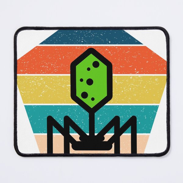 Item preview, 80s ROCK RETRO POLYGON TEXTURED SUNSET PHAGE BACTERIOPHAGE designed and sold by Hippiesole.