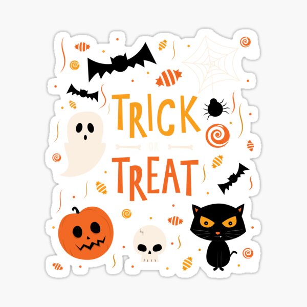 Trick or Treat Sticker