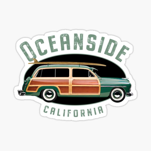 Item preview, Oceanside California Vintage Surfing Design designed and sold by Futurebeachbum.