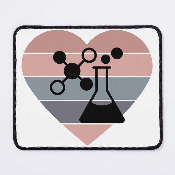 Item preview, PINK HEART SHAPED RETRO SUNSET CHEMISTRY FLASK designed and sold by Hippiesole.