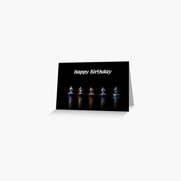 Footballers Birthday Card Greeting Card