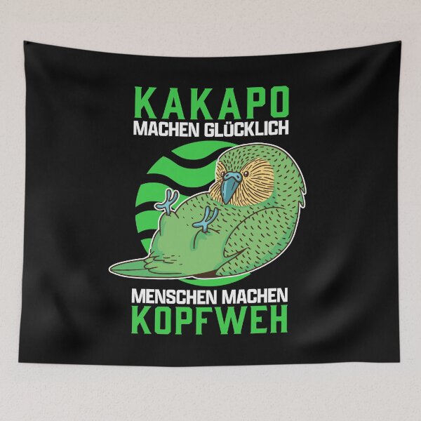 Item preview, Kakapo headache bird New Zealand parrot saying designed and sold by madgrfx.