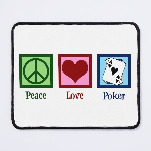 Item preview, Peace Love Poker designed and sold by Epic Love Designs.