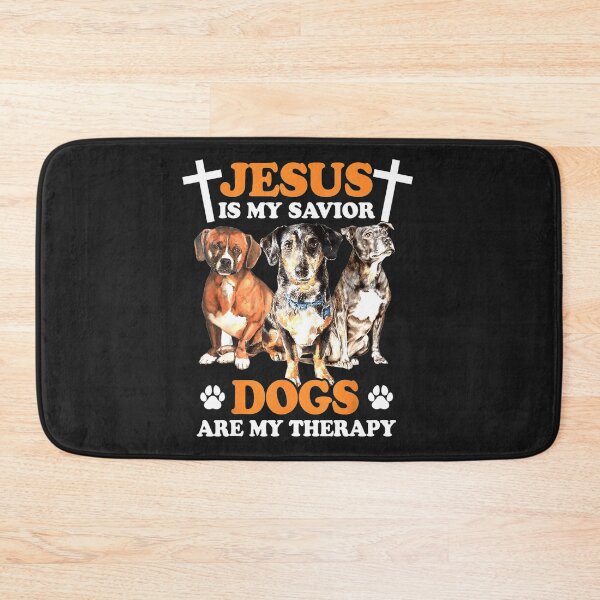 Item preview, Jesus Is My Savior Dogs Are My Therapy designed and sold by JudithPre11.