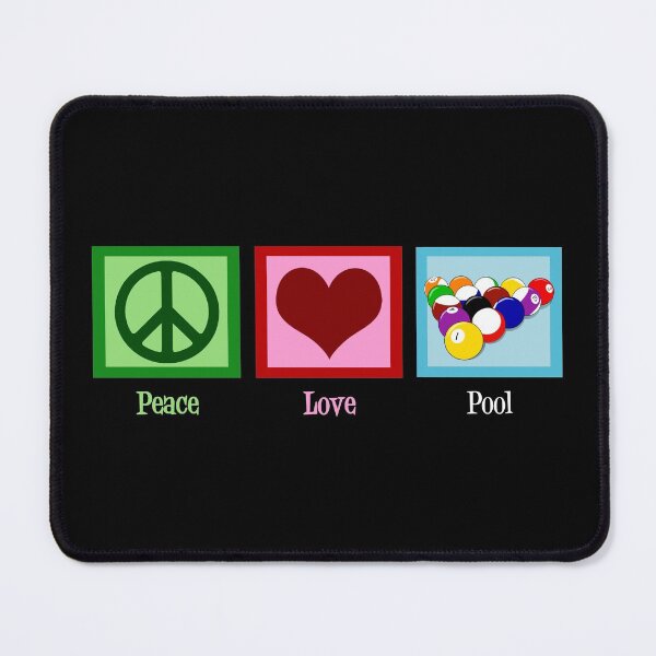 Item preview, Peace Love Pool Billiards designed and sold by Epic Love Designs.