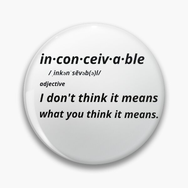 Item preview, inconceivable designed and sold by One of The Misfits.