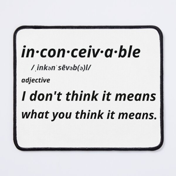 Item preview, inconceivable designed and sold by One of The Misfits.
