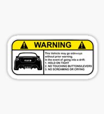 Toyota 86 Warning Drift Sticker