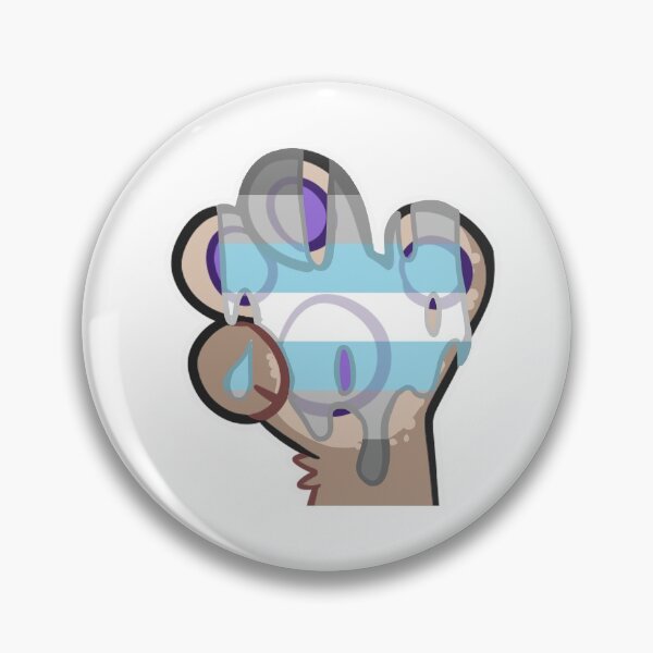 Item preview, Furry Pride Paw Demi-Boy Flag designed and sold by ImTrippingDude.