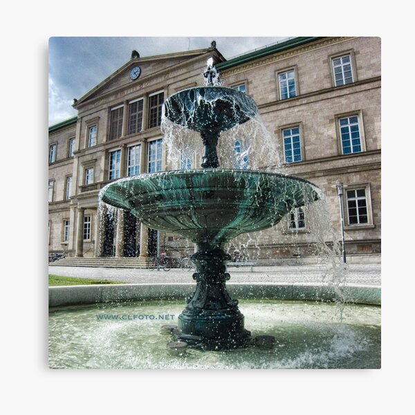 Neue Aula Fountain, Tübingen, Germany Canvas Print
