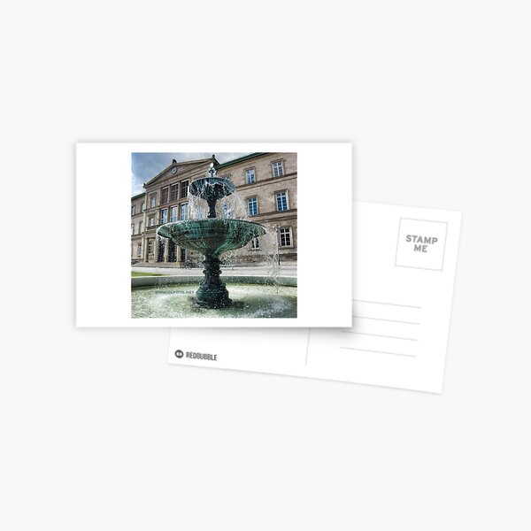 Neue Aula Fountain, Tübingen, Germany Postcard