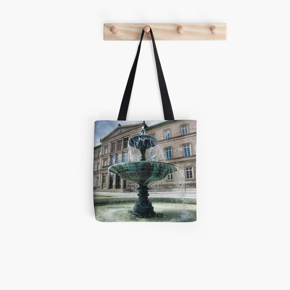 Neue Aula Fountain, Tübingen, Germany Tote Bag