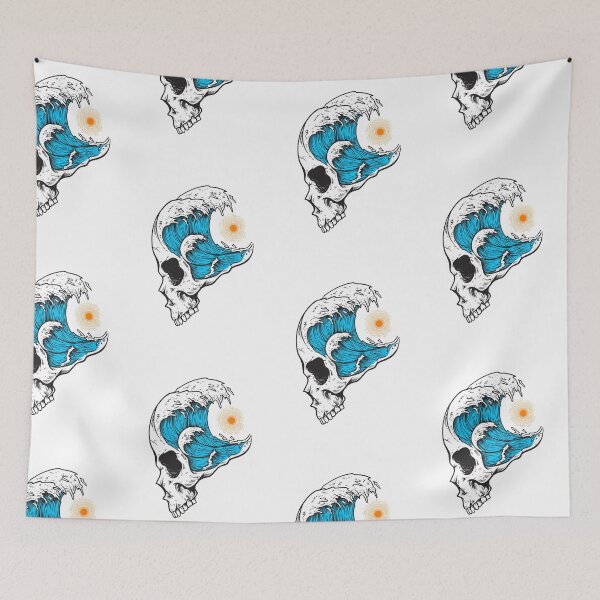 Item preview, Skull waves designed and sold by Ilyesx.